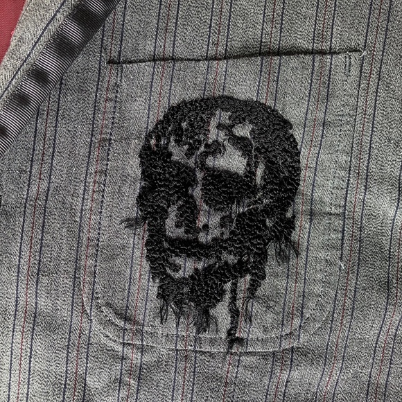 John Varvatos Finley Skull Jacket 40 - Picture 5 of 8